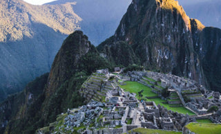 view of machu picchu at sunrise