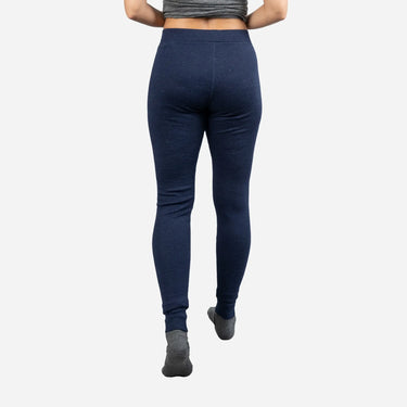 Women's Alpaca Wool Leggings: 300 Lightweight color navy blue