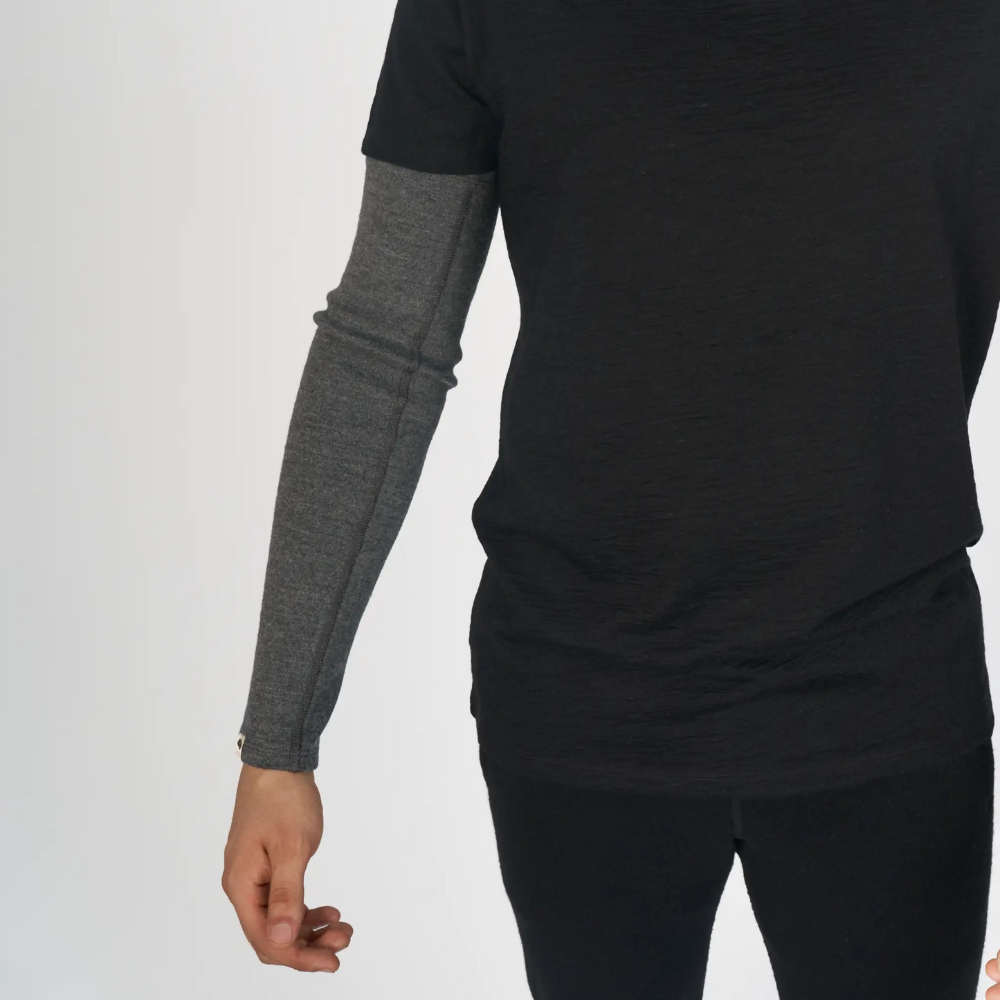 mens all natural sleeve midweight color natural gray