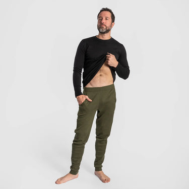 mens all natural sweatpants midweight color green
