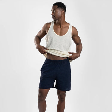 mens antibacterial shorts ultralight color navy blue