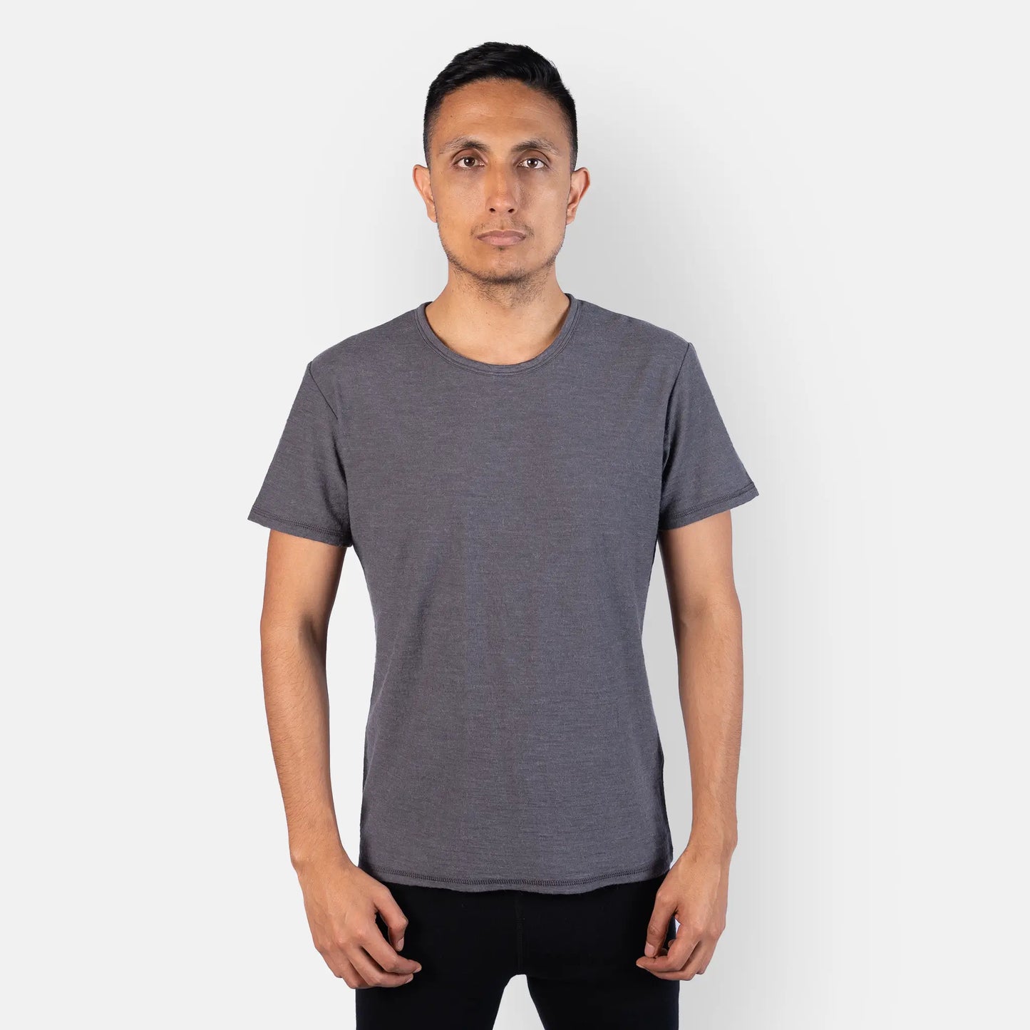 mesn best active crew neck tshirt color gray