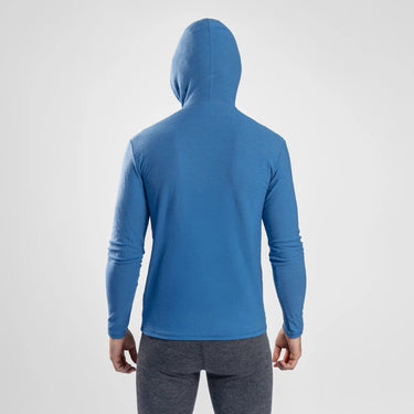 mens breathable sun hoodie color baby blue