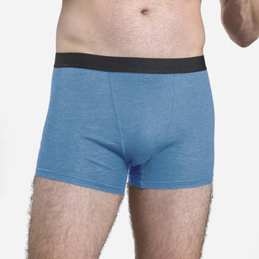 mens comfortable fit boxer briefs color baby blue