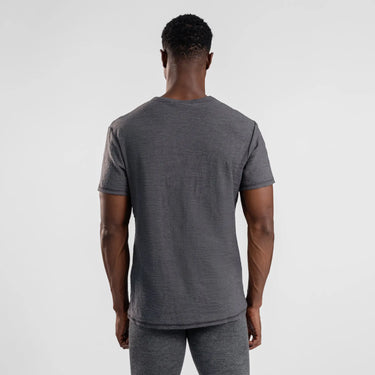 mens fast drying crew pocket color gray