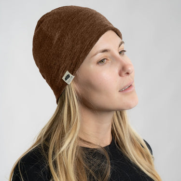 unisex eco friendly beanie ultralight color brown