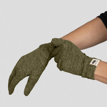 warmest gloves lightweight color green