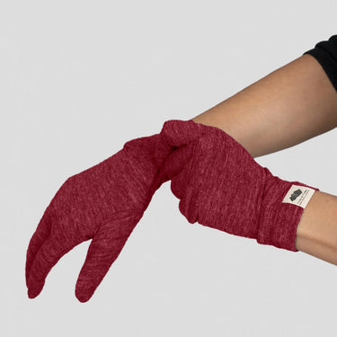 warmest gloves lightweight color maroon