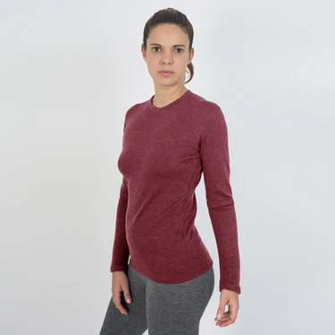 womens alpaca wool sweater warm color maroon