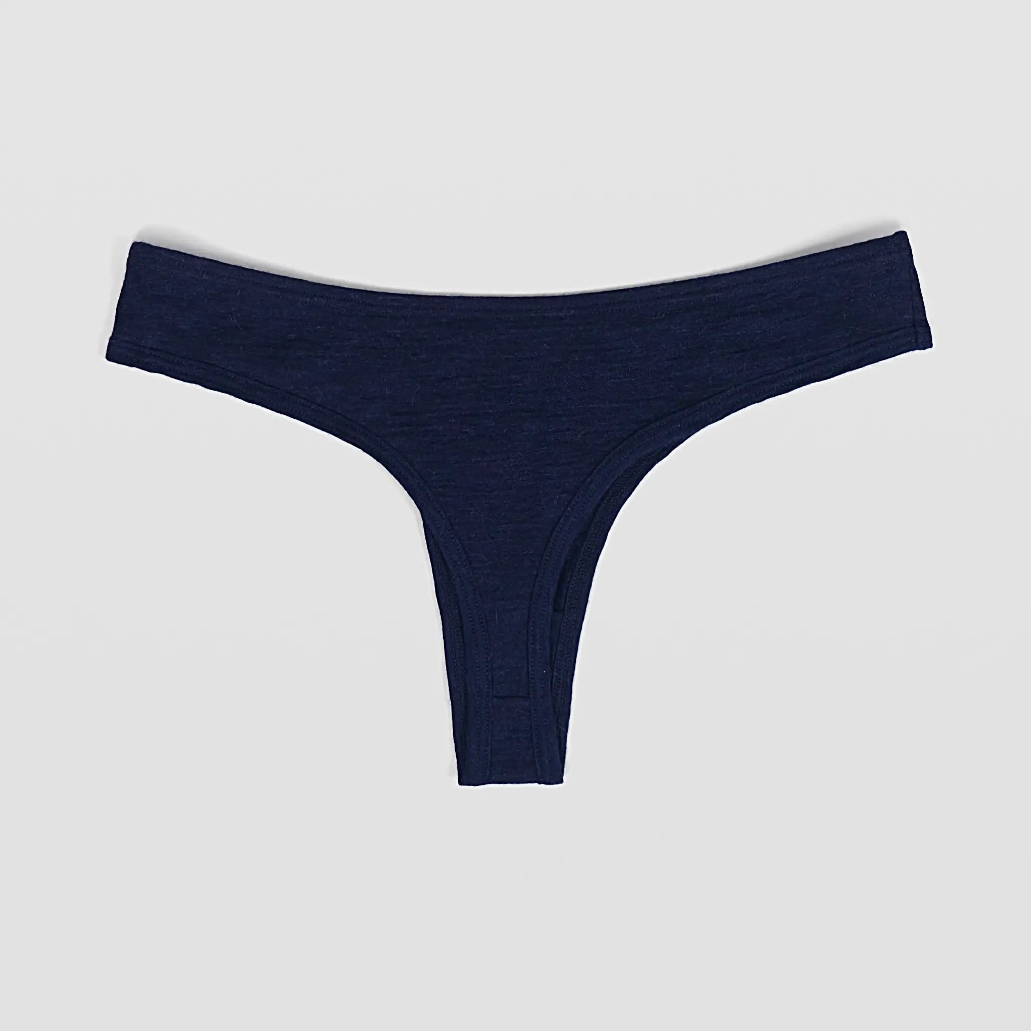 womens antibacterial thong color navy blue