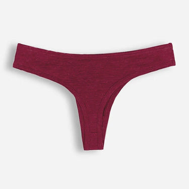 womens eco friendly thong color natural red
