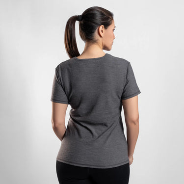 womens low impact running tshirt ultralight color gray