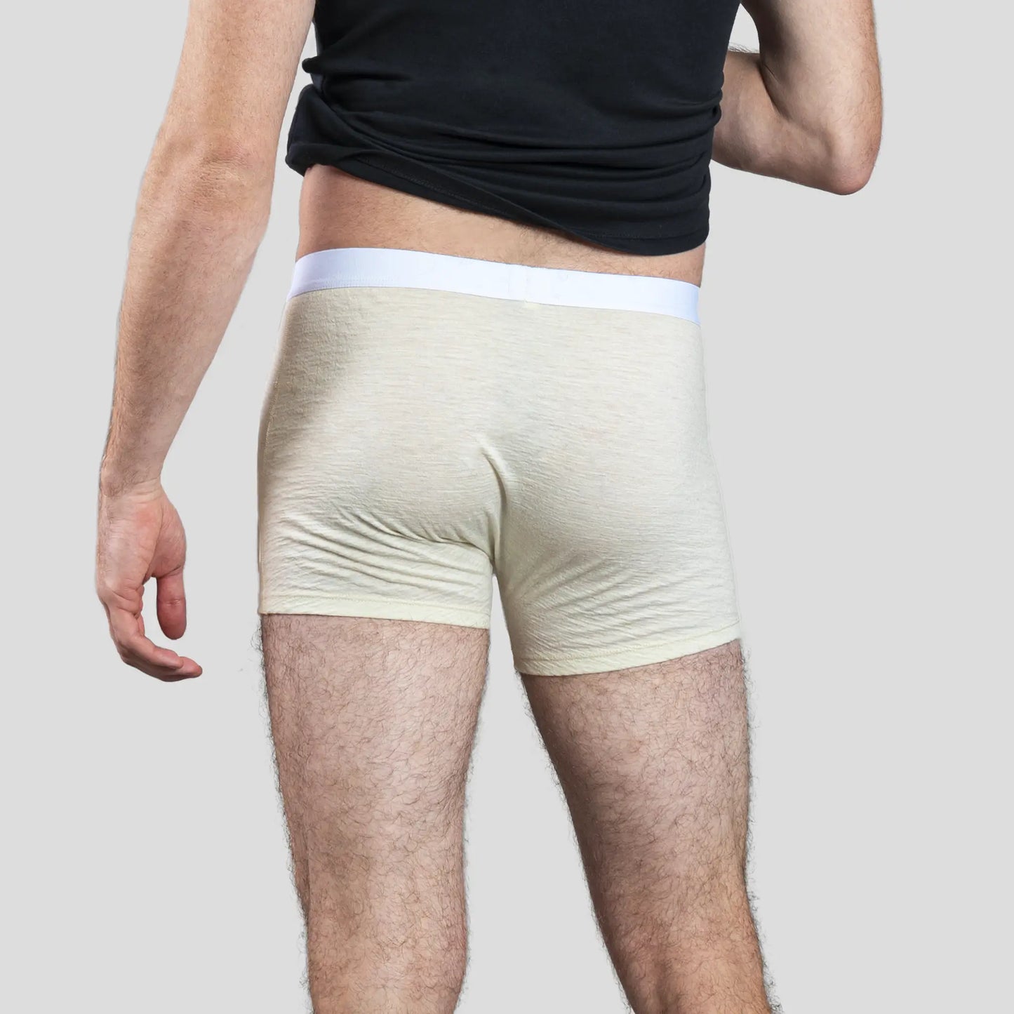 mens active comfort boxer briefs color natural white