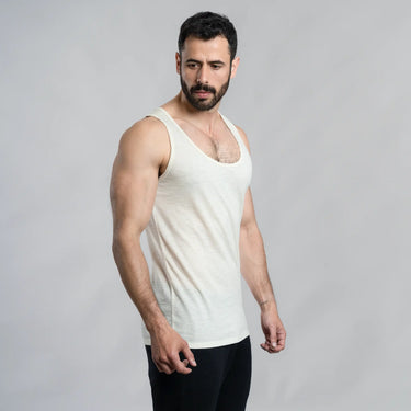 mens adventure tank top ultralight color Undyed