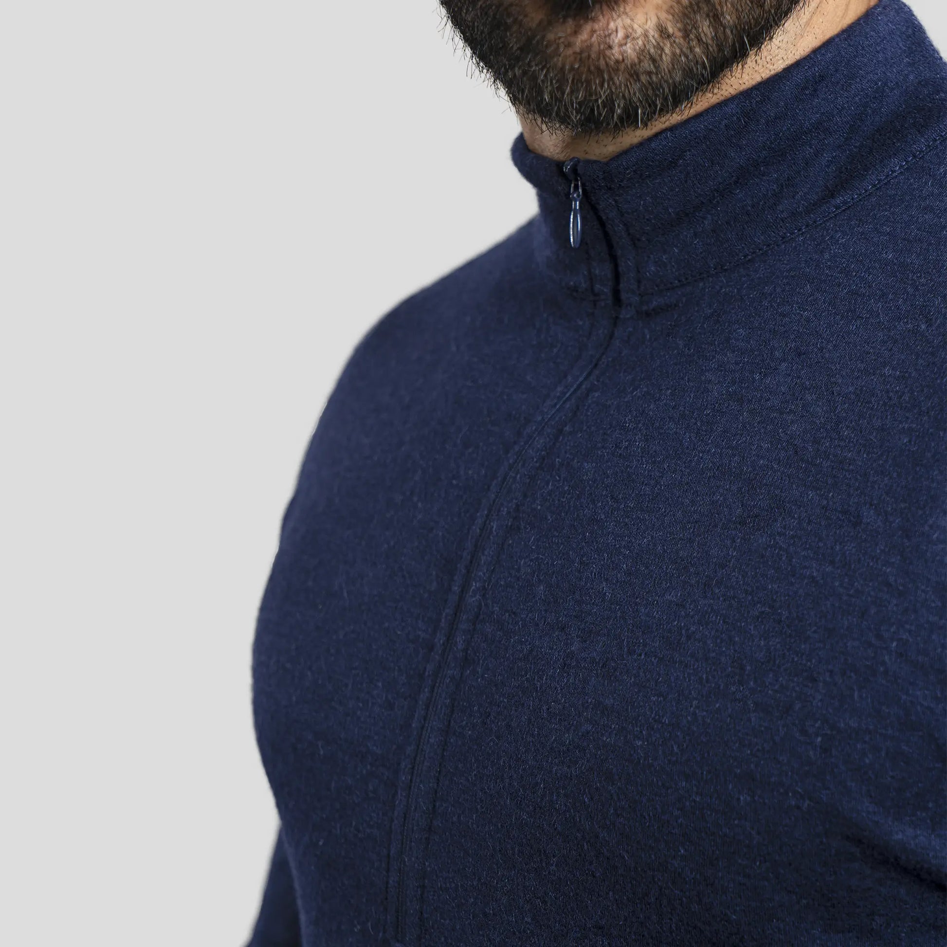 mens best outdoor baselayer half zip color navy blue