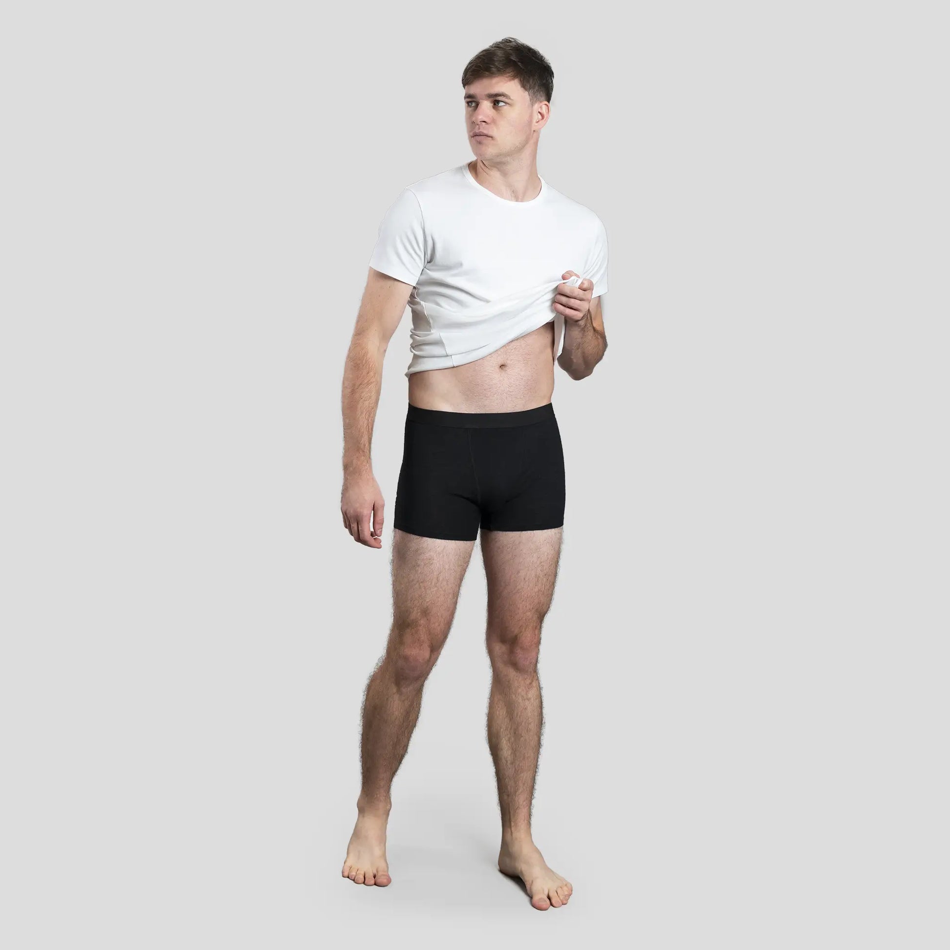 mens natural boxer briefs color black