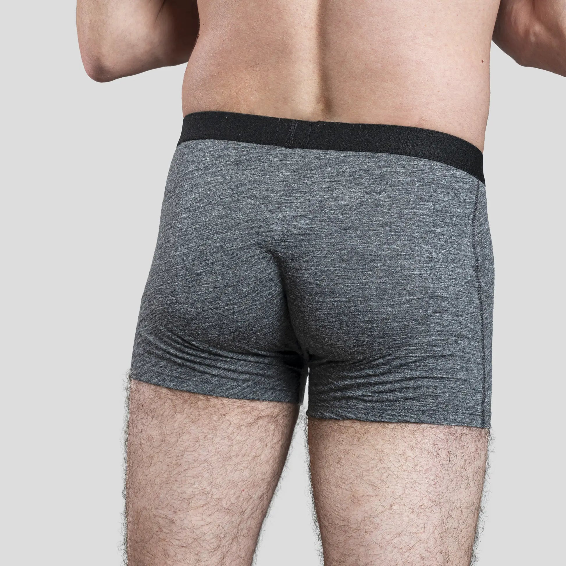 mens single origin boxer briefs color gray