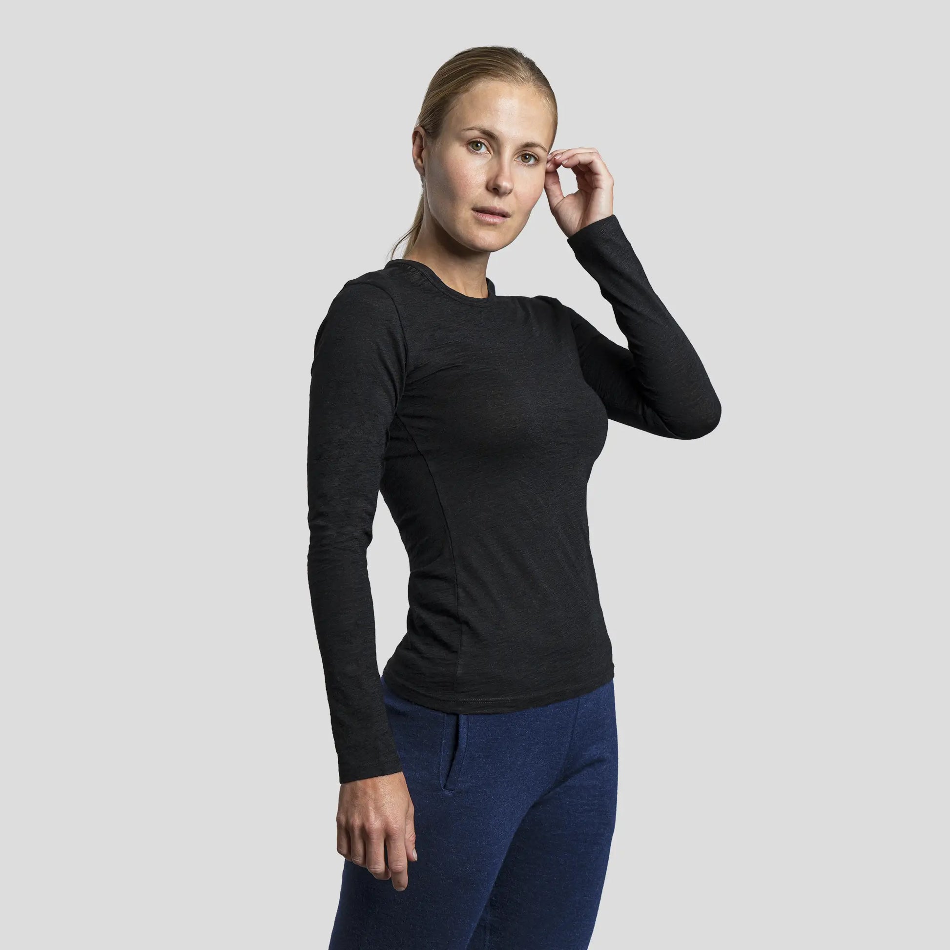 womens best lightweight long sleeve shirt color black