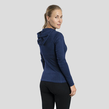 womens ultra soft hoodie jacket full zip color navy blue